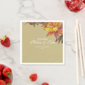 Serviette En Papier Boda Otoñal (En situation)