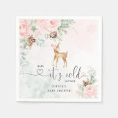 Serviette En Papier Boeuf de cerf rose roux son froid dehors (Devant)