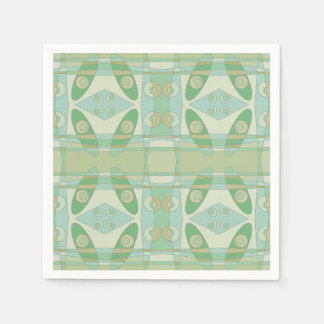 Serviette En Papier Bohemian Chintz New Green Olive