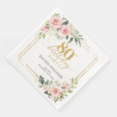 Serviette En Papier Boho aquarelle florale rousse eucalyptus 80e b-jou (Coin)