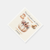 Serviette En Papier Boho Arc-en-ciel Éffrayant premier anniversaire (Coin)