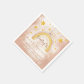 Serviette En Papier Boho arc-en-ciel magique poussière or étoiles Baby (Coin)