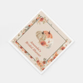 Serviette En Papier Boho automne Pumpkin Fête de mariage (Coin)