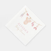 Serviette En Papier Boho Blush rose Vêtements de bébé Baby shower fill (Coin)
