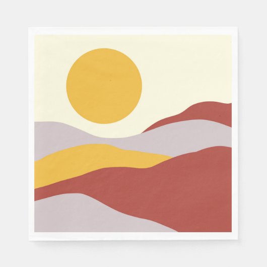 Serviette En Papier Boho bohème N4 (Devant)