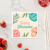 Serviette En Papier Boho Botanical Baby Shower (En situation)