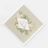 Serviette En Papier Boho Botanique 'Be Still & Know' Bible Verse (Coin)