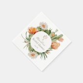 Serviette En Papier Boho Cactus Baby Shower Bride (Coin)