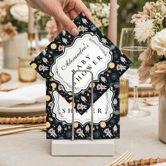 Serviette En Papier Boho Celestial Animal Baby Shower