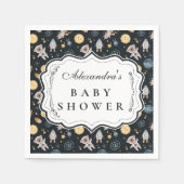 Serviette En Papier Boho Celestial Animal Baby Shower (Devant)
