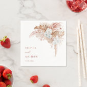Serviette En Papier Boho Chic Botanique | Mariage (En situation)