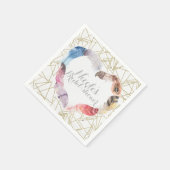 Serviette En Papier Boho Chic Feather Heart Bohemian Glam Party (Coin)