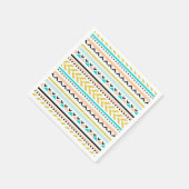 Serviette En Papier Boho Chic géométrique Aztec Inspiré Motif (Coin)