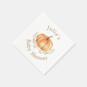 Serviette En Papier Boho Citrouille Automne Autumn Foliage Baby shower (Coin)