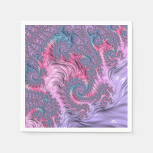 Serviette En Papier Boho coloré Hippie Trippy Super Pastel Fractal