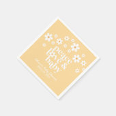 Serviette En Papier boho Daisy peace love bébé serviettes (Coin)