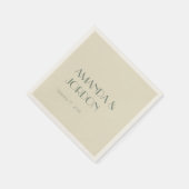 Serviette En Papier Boho Deco d'automne | Cocktail Mariage de crème (Coin)