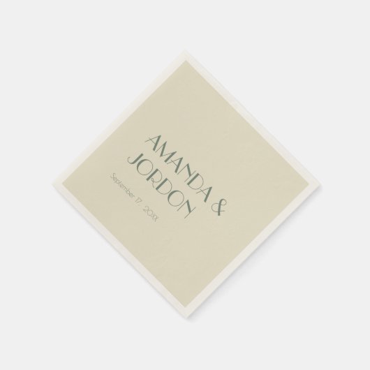 Serviette En Papier Boho Deco d'automne | Cocktail Mariage de crème (Coin)