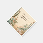 Serviette En Papier Boho Desert Cactus Bridal Shower (Coin)