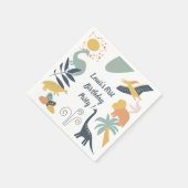 Serviette En Papier Boho Dinosaur Baby Party (Coin)