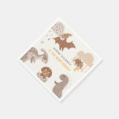 Serviette En Papier Boho Dinosaur Fête Animaux Anniversaires de enfant (Coin)