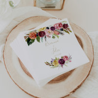 Boho en plumes d'or Mariage floral tropical