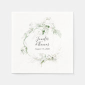 Serviette En Papier Boho Ethereal Verdure Mariage botanique (Devant)