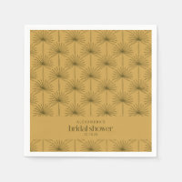Boho Éventail Feuille de Palmier Botanique Moutard