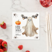 Serviette En Papier Boho Fall Ghost Wildflower Halloween Baby Shower (En situation)
