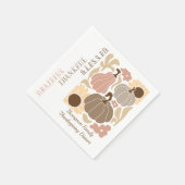 Serviette En Papier Boho Fall Grateful Thanksgiving (Coin)