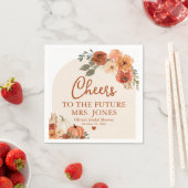 Serviette En Papier Boho Fall in Love Citrouille Future Mme Fête des m (En situation)