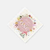 Serviette En Papier Boho Fleur sauvage Fairy 1er fête d'anniversaire (Coin)