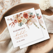 Boho Fleurs en terre cuite Fête des mariées automn