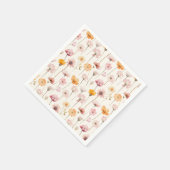 Serviette En Papier Boho Floral Fleur sauvage (Coin)