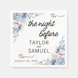 Serviette En Papier Boho floral minimaliste Mariage Cocktail