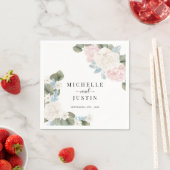 Serviette En Papier Boho Flowers Mariage photo hiver (En situation)