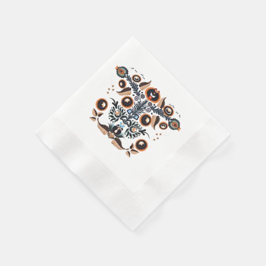 Serviette En Papier Boho Folk Art (Coin)