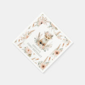 Serviette En Papier Boho Fox Woodland à thème fête d'anniversaire (Coin)
