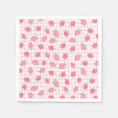 Serviette En Papier Boho fraise Berry Sweet Anniversaire (Devant)