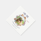 Serviette En Papier Boho Funny Pet Chien Chat Photo Mariage personnali (Coin)