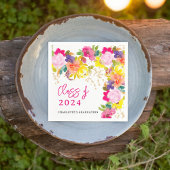 Serviette En Papier Boho harde fleurs d'aquarelle ressort graduation