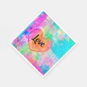 Serviette En Papier Boho Heart Love (Coin)