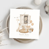 Serviette En Papier Boho Hello Baby Nursery garde-robe Baby shower de 