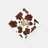 Serviette En Papier Boho Highland Vache imprimé Naples (Coin)