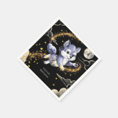 Serviette En Papier Boho Howling Wolf Anniversaire (Coin)