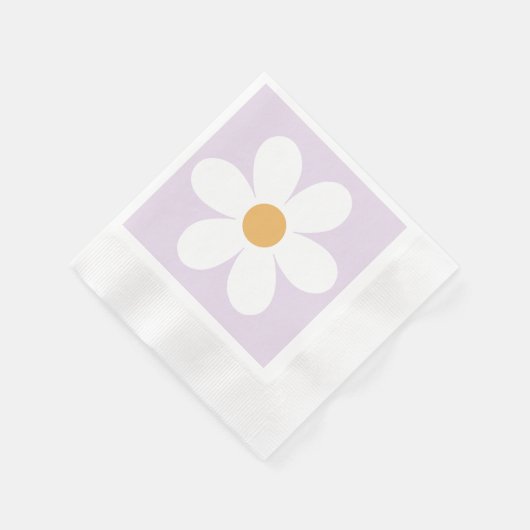 Serviette En Papier Boho lilas de marais rétro (Coin)