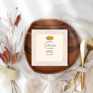 Serviette En Papier Boho Little Cutie Pie Thanksgiving Baby shower