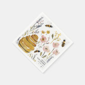 Serviette En Papier Boho Little Honey Bee Baby Shower (Coin)