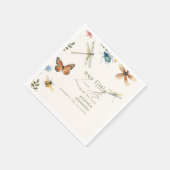 Serviette En Papier Boho Love Bug Insectes baby shower libellule (Coin)