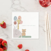 Serviette En Papier Boho mignon animal fête d'anniversaire serviette (En situation)